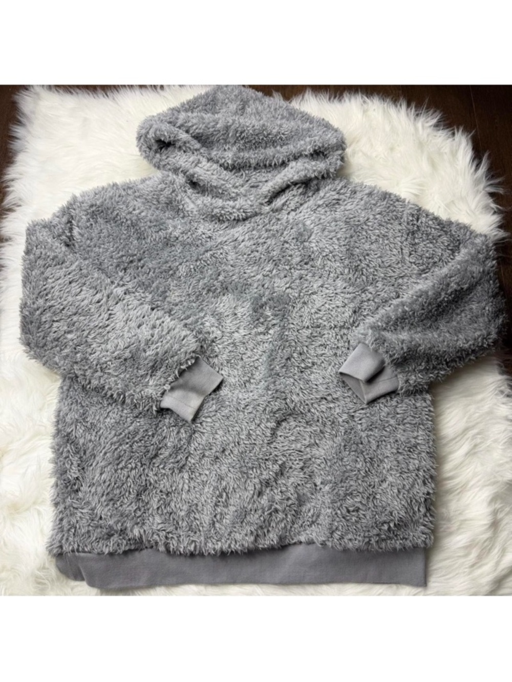 Free Press Plush Gray Hoodie
